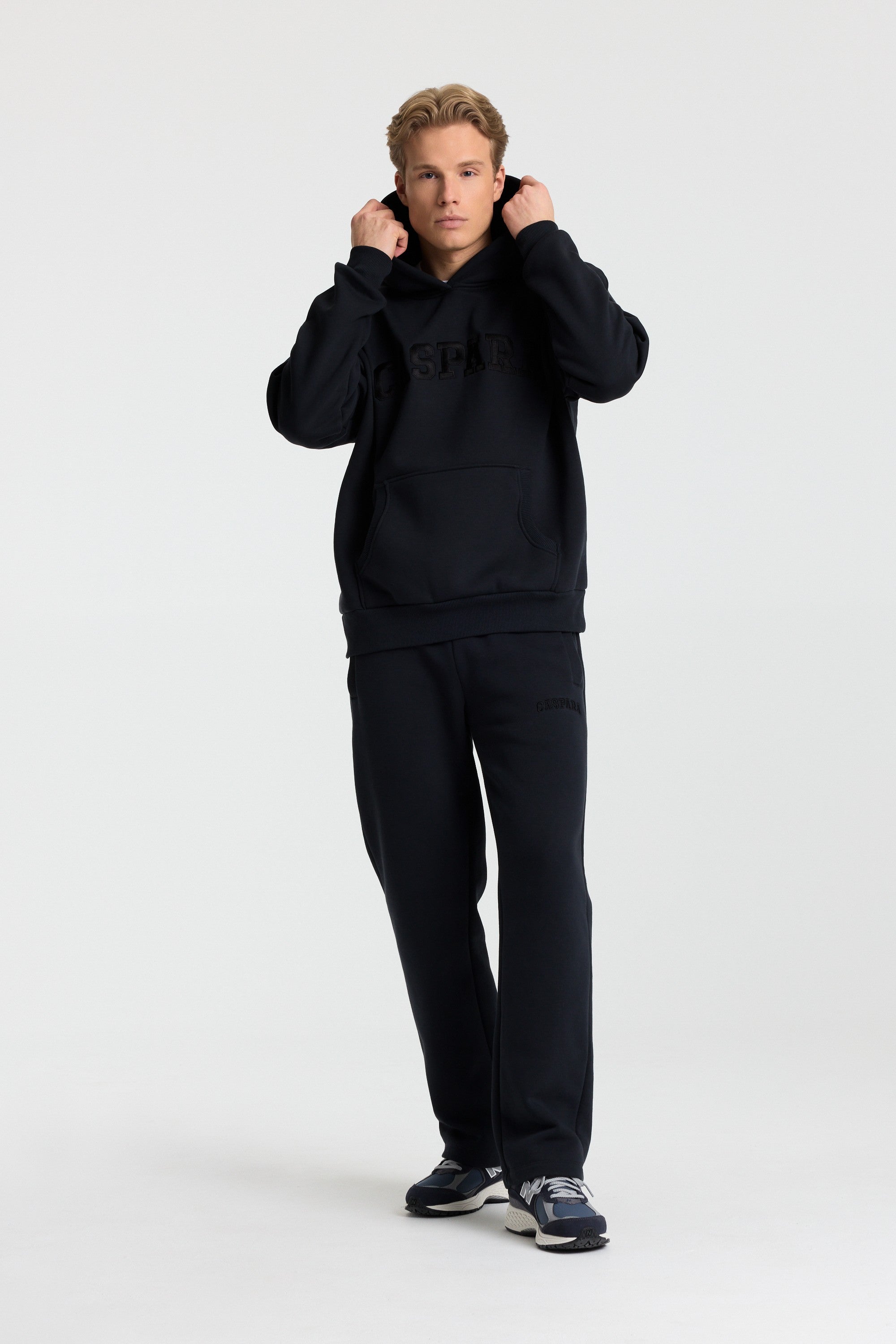 M. Varsity Hoodie - Jet Black